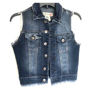 Paris Blues Crop Jean Vest - CUTE!